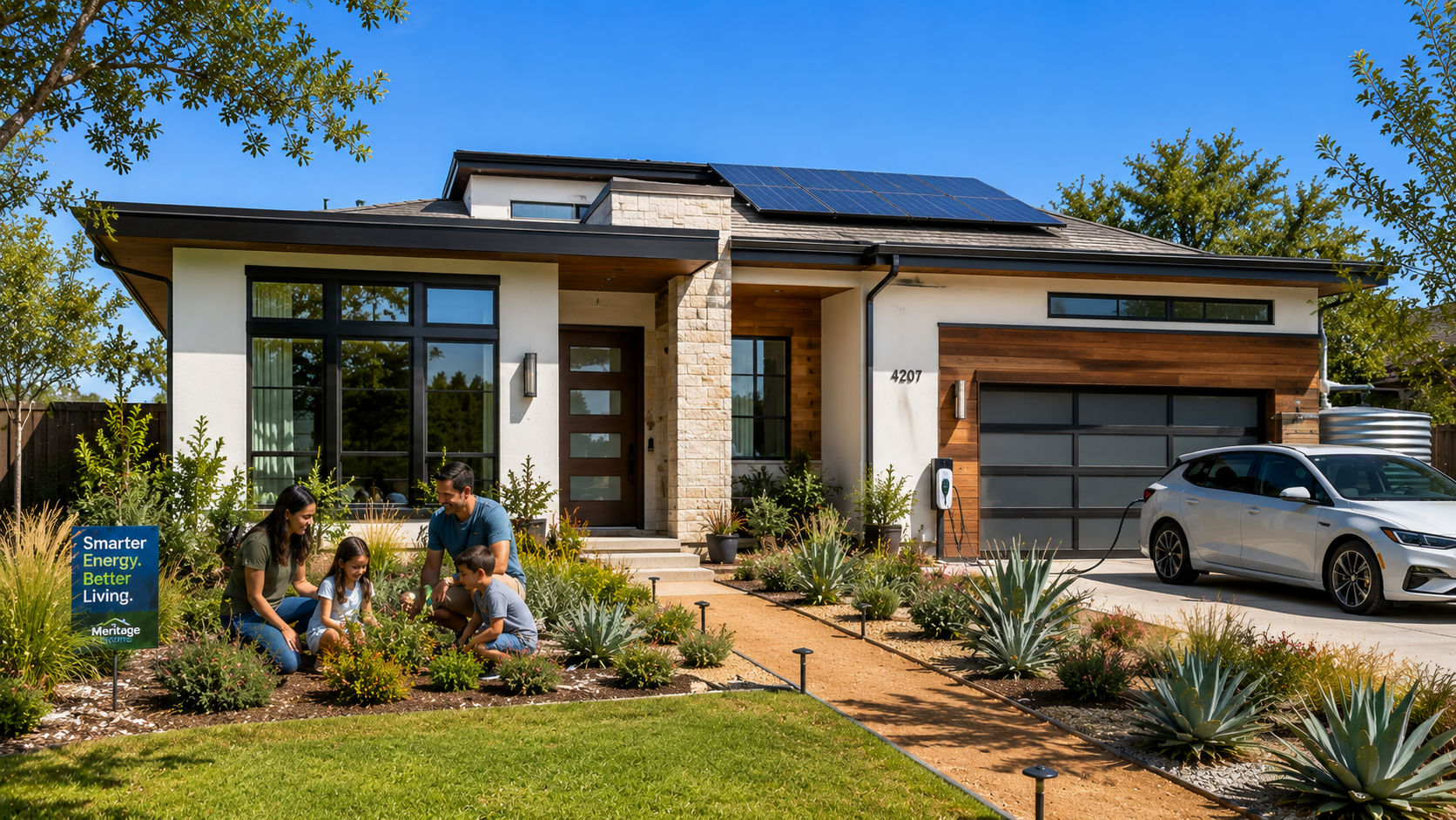 Meritage Homes energy-efficient home in a Houston community