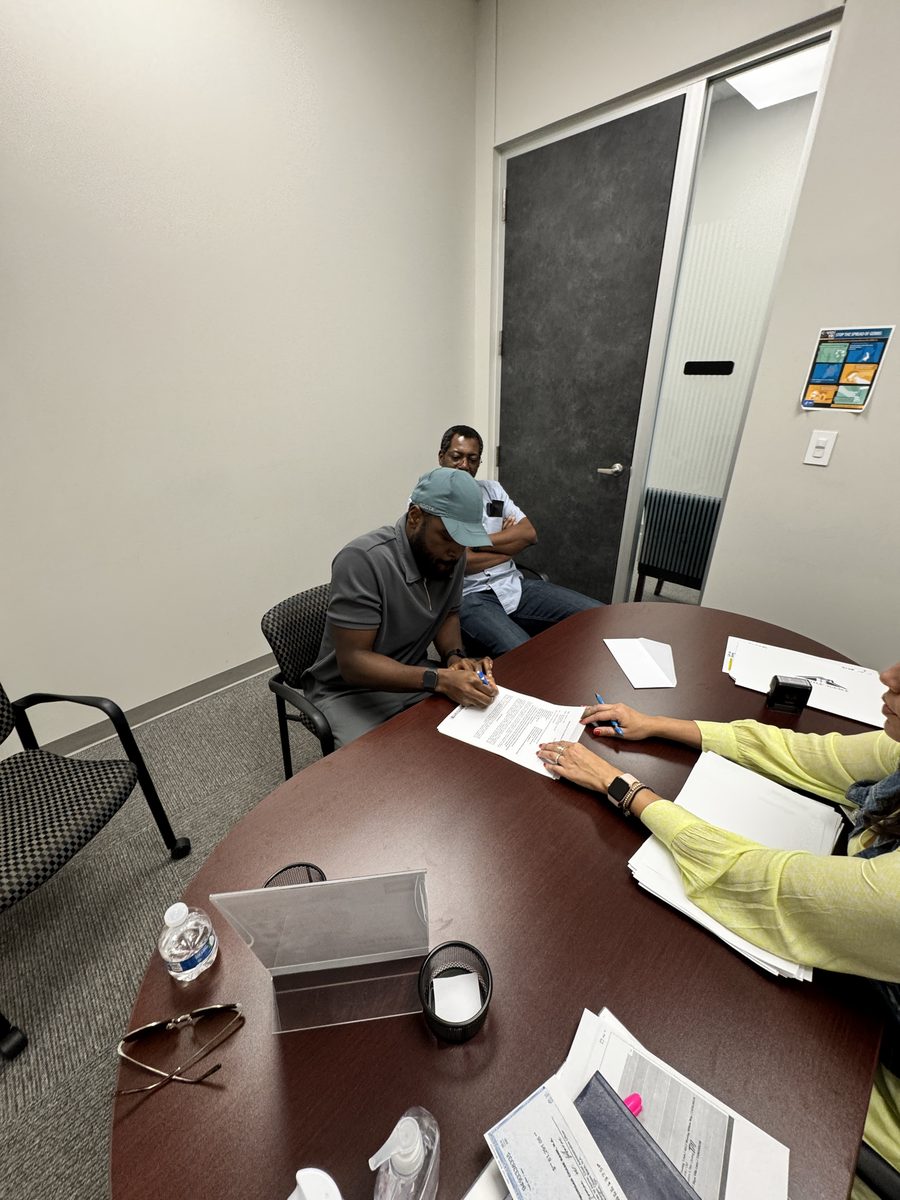 A happy Eddie Weir client at their Greater Houston home closing (photo 26 of 79)