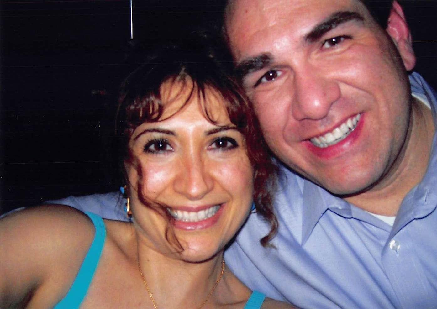 Eddie Weir and Marjon at Pappasito's, years ago