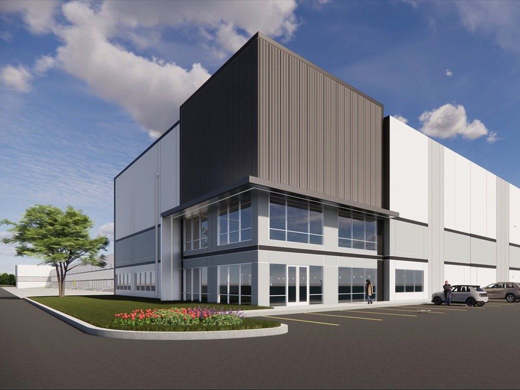 Rendering of a spec industrial warehouse in north Houston